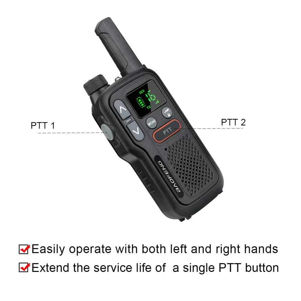 2pcs Baofeng T18 PMR 446 FRS Mini Portable Radio - Image 2