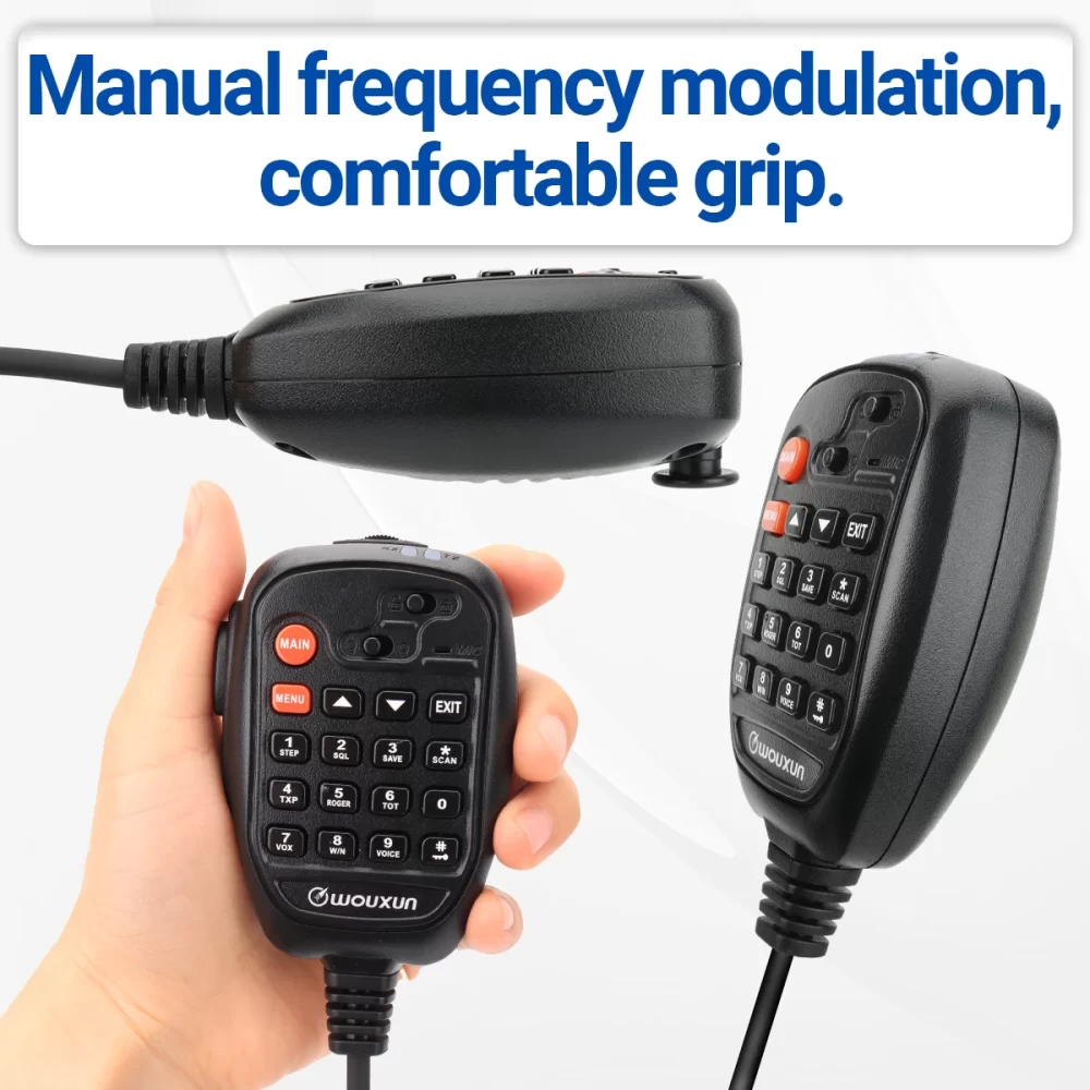 WOUXUN KG-M70 UHF/VHF Dual Band 999CH Cross Band Repeater Mode Analogue Mobile Transceiver Long Range LCD With Microphone Mobile CB Radio - Image 5