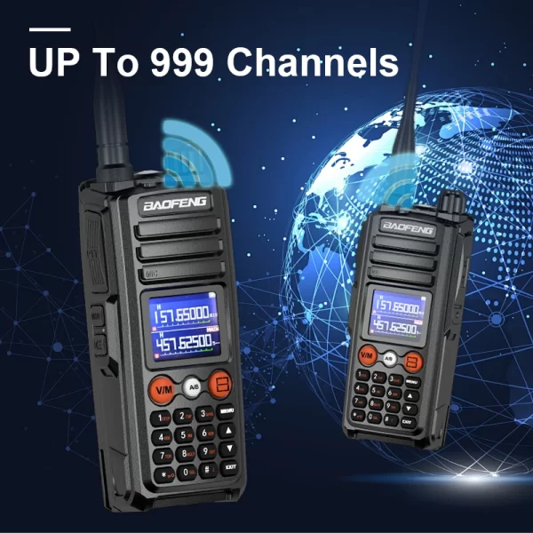 Baofeng UV-27 Pro Max Walkie Talkie 3-Band USB-C Charging High Power FM Radio NOAA 999 Channel Two Way CB Radio Long Range DTMF - Image 2
