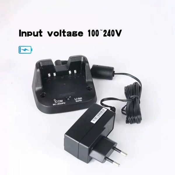 ICOM BC-202IP2 Charger Charging Stand Dock with adaptor for ICOM ID-50/52 (A/E) Radio BP-272/307 Battery - Image 2