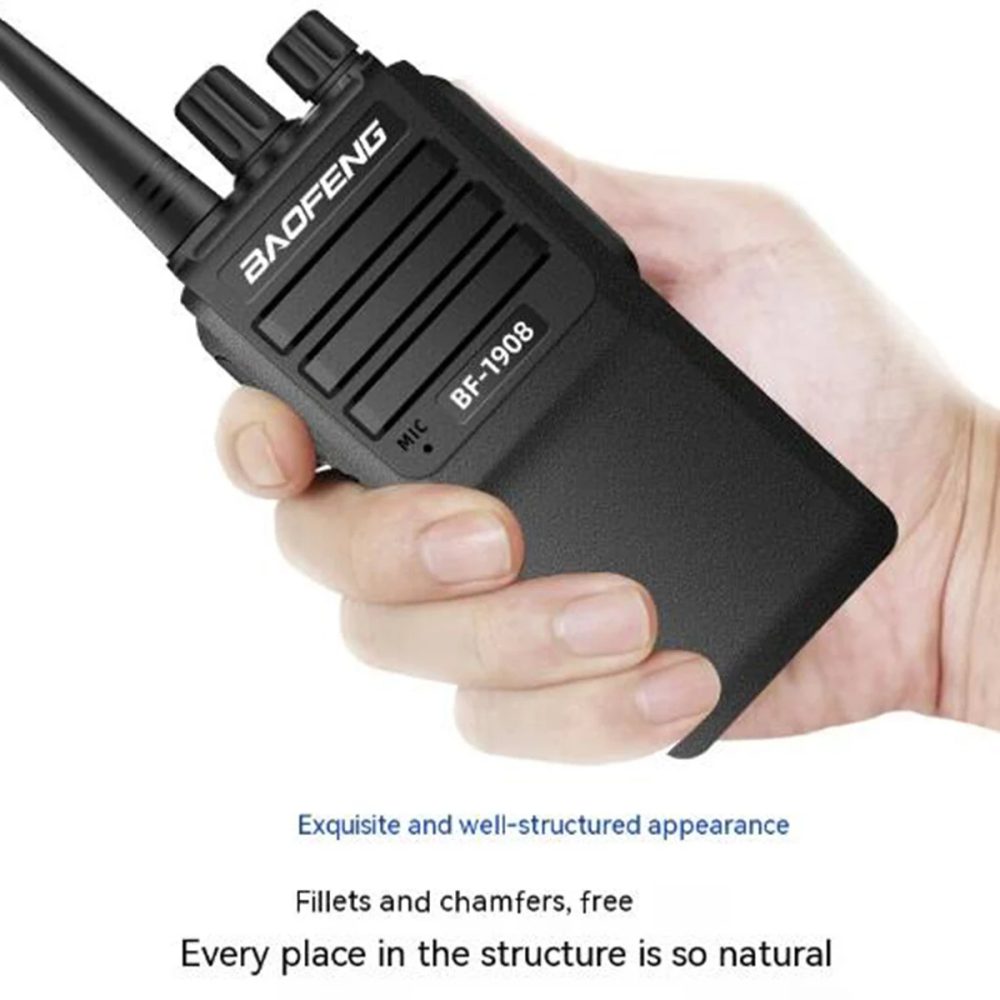 BaoFeng BF-1908 Profesional 8W Long Distance 2km-15km Handheld Two way Radio for Hotels, road trips, construction sites - Image 2
