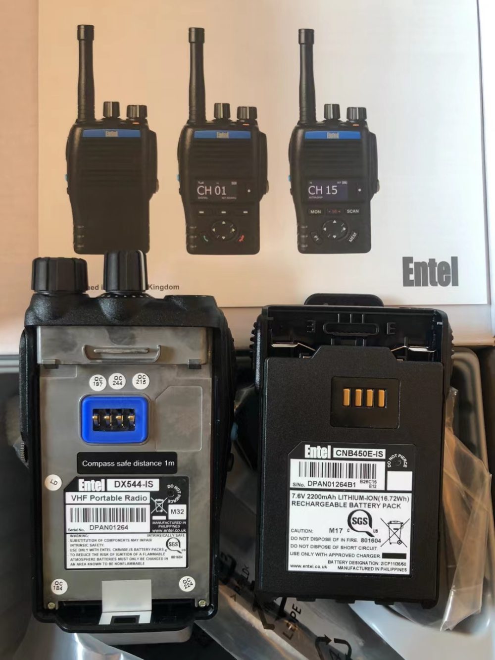 ENTEL DX544-IS / DX585M-IS Explosion-proof UHF VHF Marine Digital Radio - Image 3