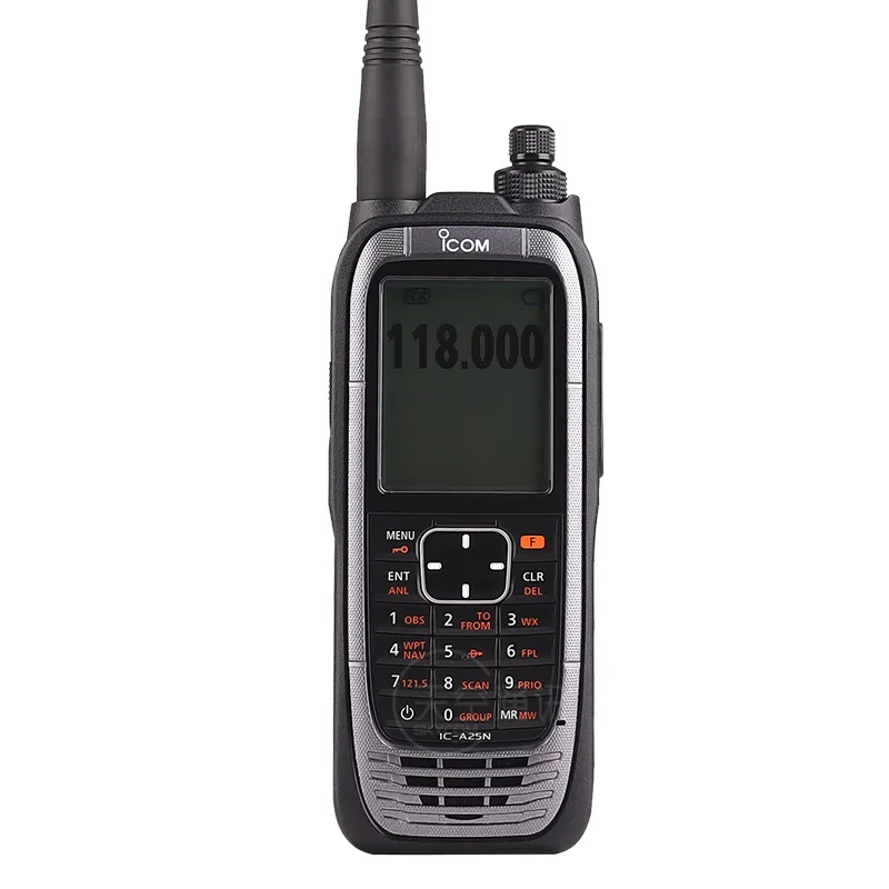 Air Band Walkie Talkie ICOM IC-A25N 6W (PEP) powerful aviation ham radio with built-in GPS and Bluetooth