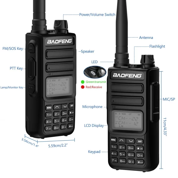 BAOFENG TH-15S Pro Handheld Radio - Image 3