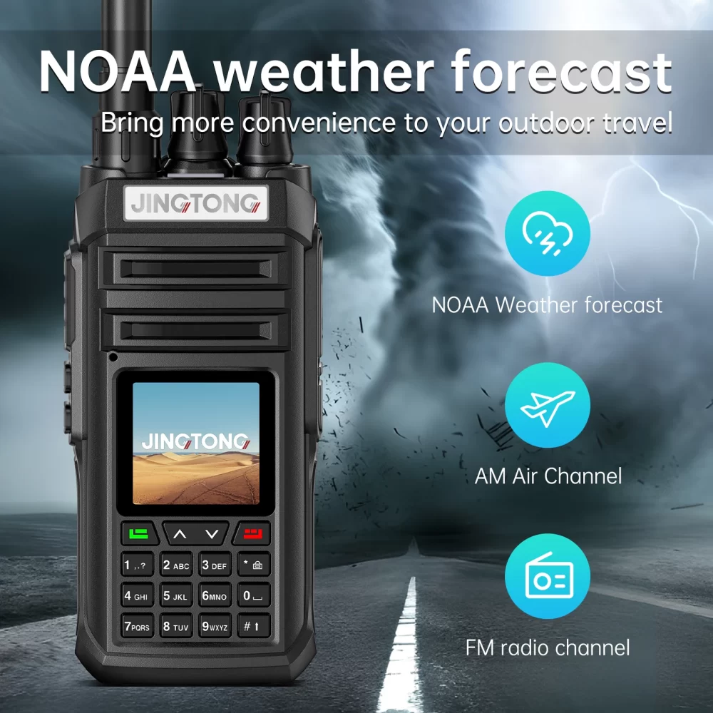 Jingtong JT-3988 Multi Band Walkie Talkie 10W Air Band Radio NOAA Wireless Frequency Tyep-C Charge U/VHF DTMF Portable FM Scrambler - Image 5