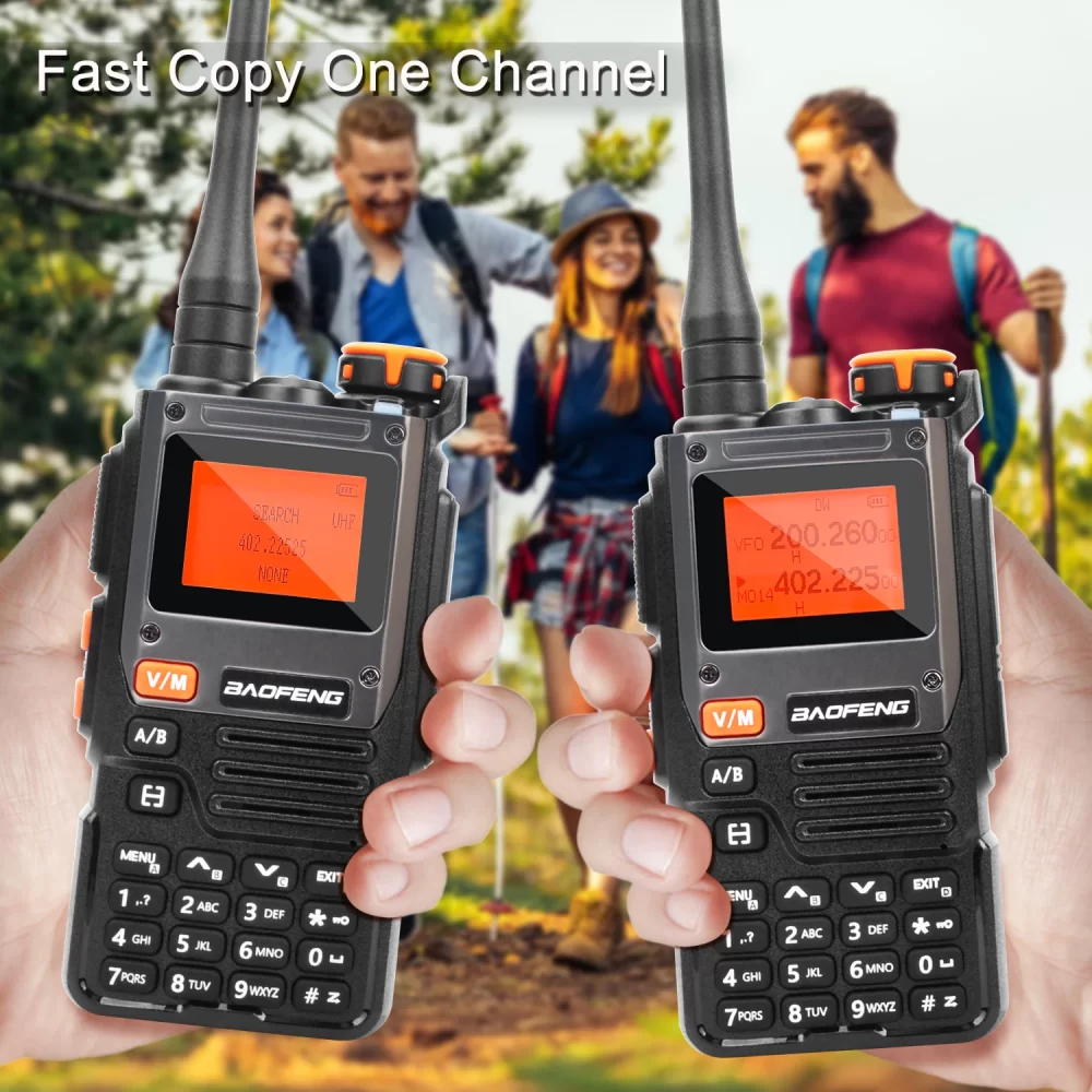 Baofeng UV-K61 Portable Radio AM FM Multi-band NoAA Noise Cancel Wireless Frequency Copy VOX FM Radio 2600mAh USB-C Battery with Headset - Image 5