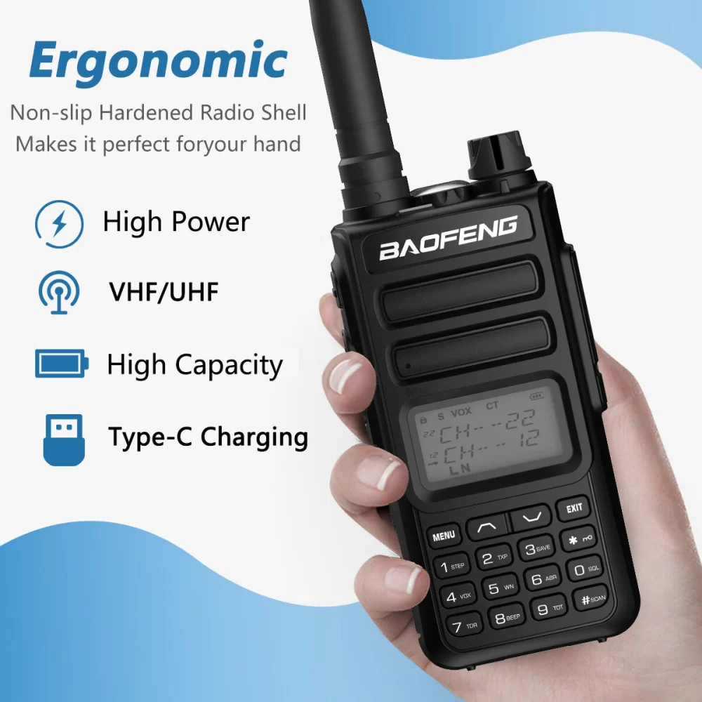 BAOFENG TH-15S Pro Amateur Radio Long Range Walkie Talkie 999 Channal Two Way Radios, GMRS Repeater Capable, NOAA Dual Band Radio - Image 5
