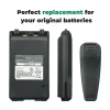 BP-298 Battery with Belt Clips for ICOM Walkie Talkie IC-V86 7.2V 2250mAh Replacement Battery - Image 2