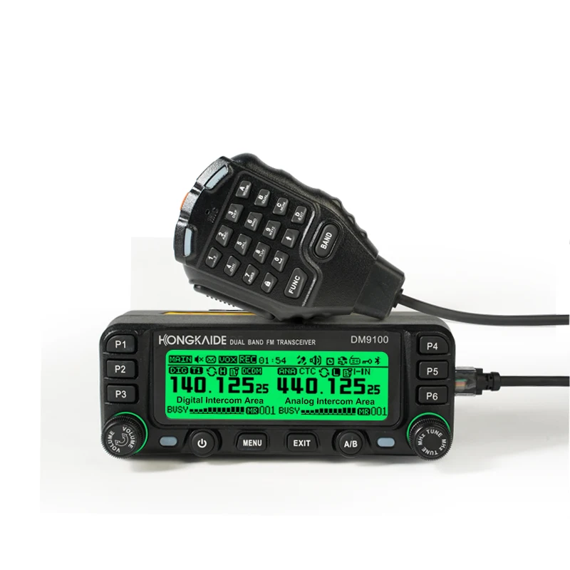 DM9100 Dual Band VHF/UHF 25W Digital+Analog GPS APRS Mobile Radio