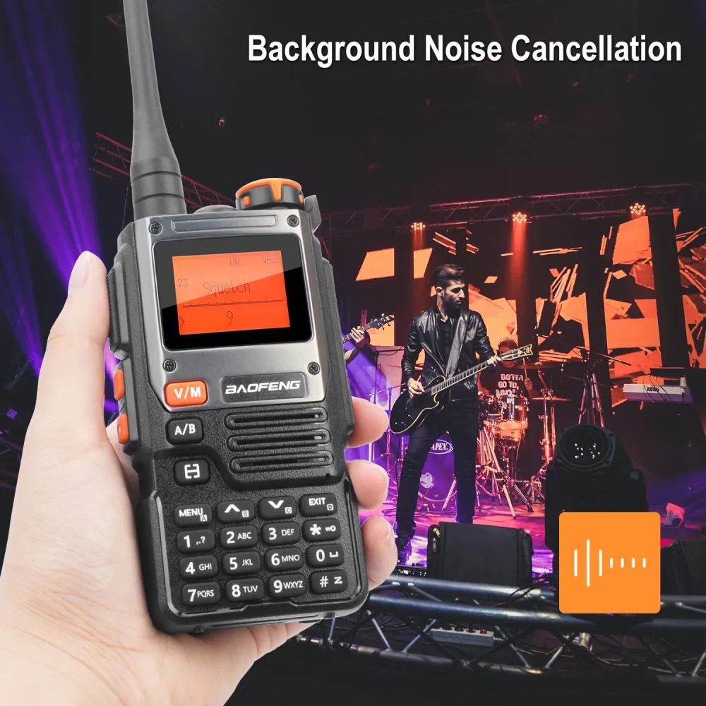 Baofeng UV-K61 Portable Radio AM FM Multi-band NoAA Noise Cancel Wireless Frequency Copy VOX FM Radio 2600mAh USB-C Battery with Headset - Image 2