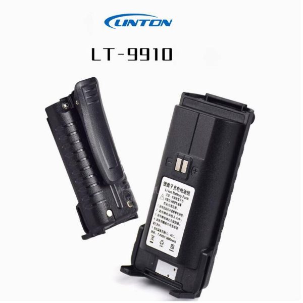 Original Linton LT-9910 LT-9900 LT-5900 Handheld Radio lithium battery 2800mAh Type-C charging with Belt clip