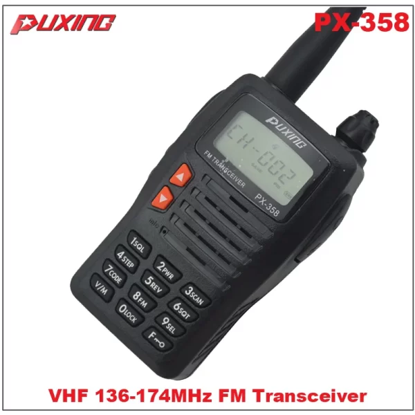 High Quality Puxing PX-358 VHF Handheld Radio FM Transceiver - Image 5