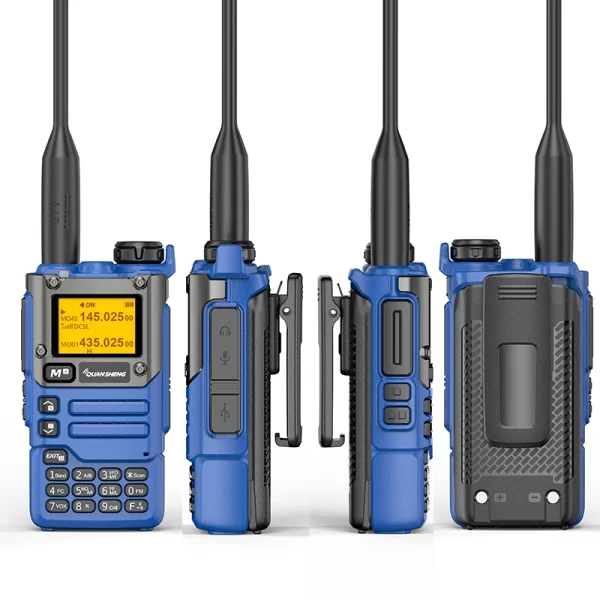Blue Quansheng UV K5 (8) Multi Frequency AIR Reception UV-K6 Walkie Talkie - Image 6