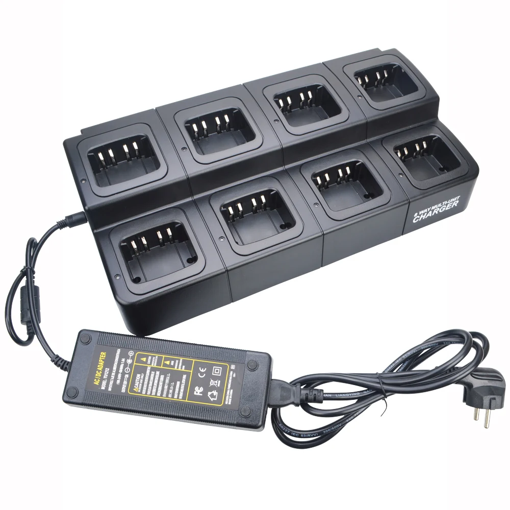 Motorola Radios XiR P8268 P8260 DP4800 DP3601 DP3400 DGP4150 P8608 P6600 Series Eight Way Multi-Unit Charger