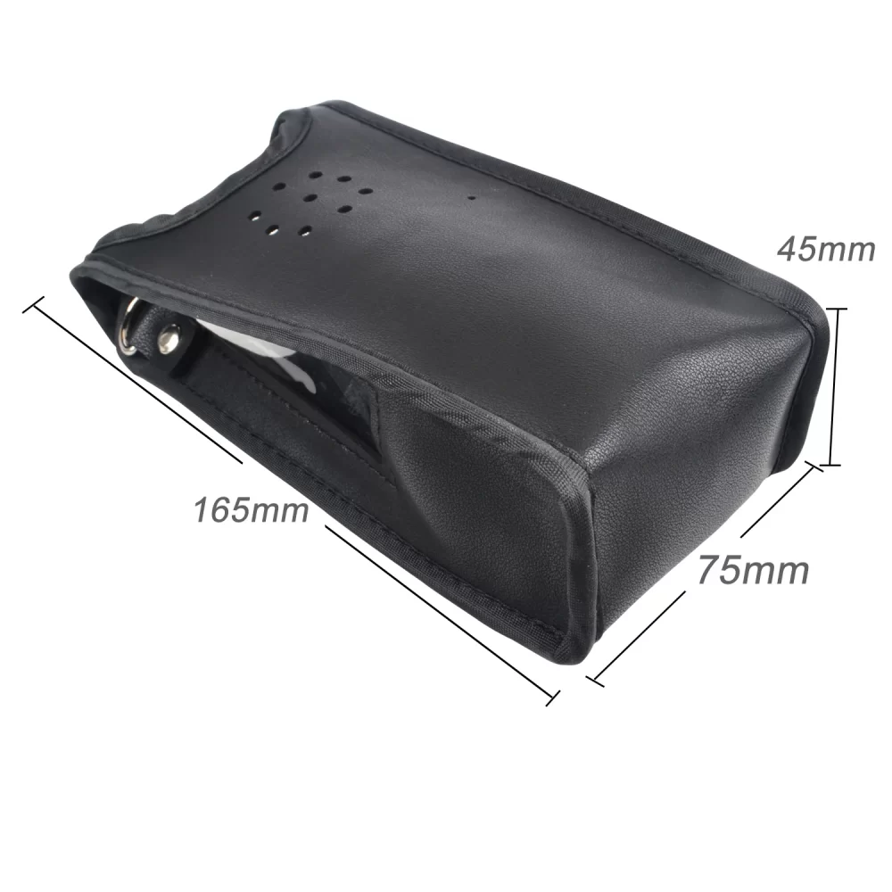 for LEIXEN VV-25 NOTE 25W Ham Radio Holster Leather case Artificial Carry Pouch with Adjustable Strap - Image 4