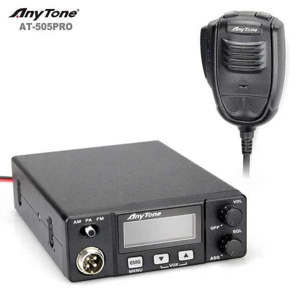 New Anytone AT-505Pro CB Radio 26.965-27.405MHz 4W 40Channels AM/FM/PA Scan Function ASQ/SQ/VOX Car Radio - Image 4