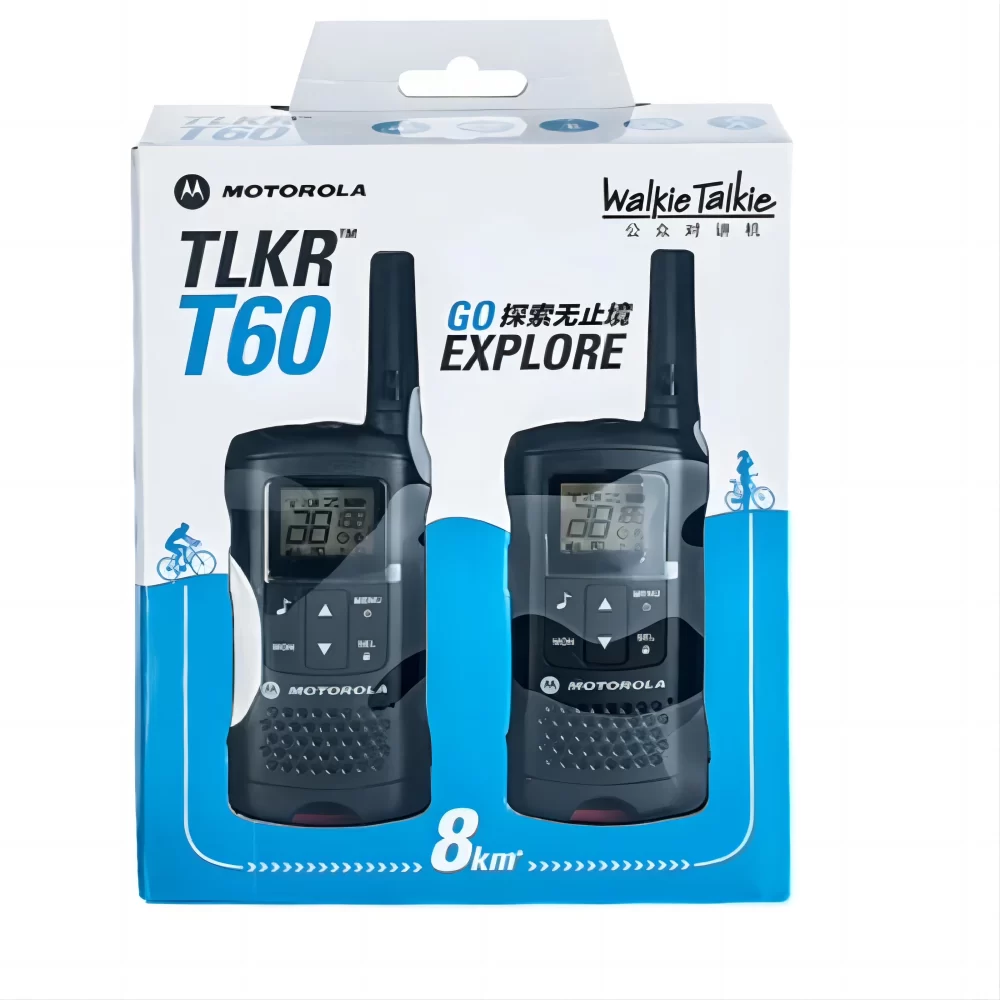 A pair Motorola TLKR T60 Two way Radio Portable Business Hotel Civilian Mini  license-free - Image 3