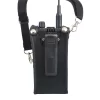 Leixen UV-25D Portable Walkie Talkie Carry Case Artificial Soft Leather Pouch with Adjustable Strap - Image 2