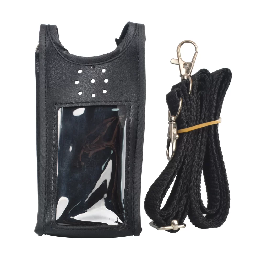 Leixen UV-25D Portable Walkie Talkie Carry Case Artificial Soft Leather Pouch with Adjustable Strap - Image 6