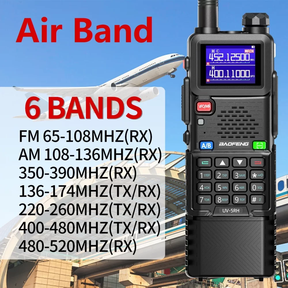Baofeng UV-5RH PRO MAX Long Range 3800mAh Wireless Copy Frequency Multi Band Handheld Radios - Image 3