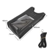 Leixen UV-25D Portable Walkie Talkie Carry Case Artificial Soft Leather Pouch with Adjustable Strap - Image 3