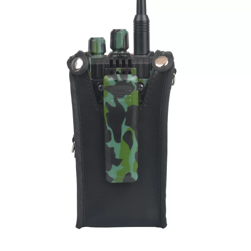 for LEIXEN VV-25 NOTE 25W Ham Radio Holster Leather case Artificial Carry Pouch with Adjustable Strap - Image 2