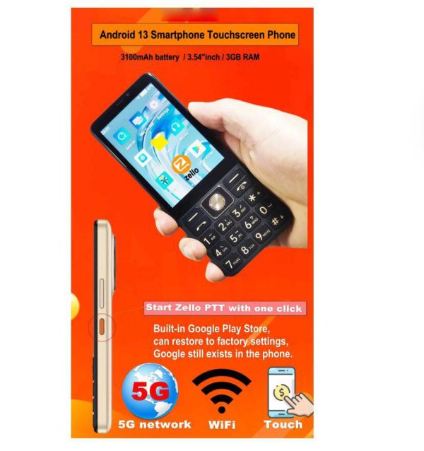 Alafone Y60 Cheap 5G Network Smartphone Zello PTT Google play GPS 3.54"inch BT WiFi Android 13 Touchscreen Moblie Phone - Image 4