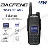 Baofeng UV-29 Pro Max Walkie Talkie Three Bands Wireless Frequency Copy-1.77 inch LCD   High Capacity FM Two Way Ham Radio 999CH Wirless Copy Frequency NOAA
