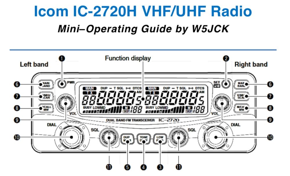 ICOM IC-2720H Dual Band Amateur FM Mobile Transceiver - Image 3