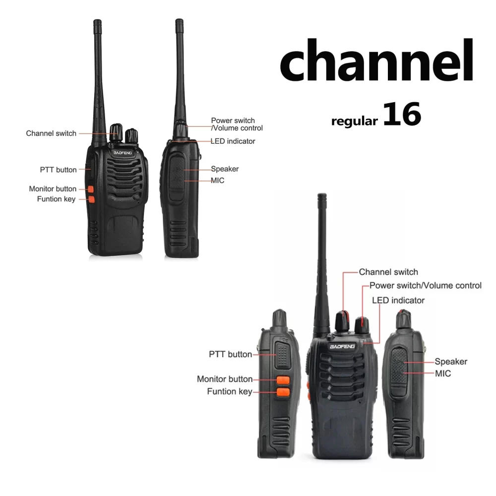 10pcs/Lot Baofeng BF 888S  Portable two way radio with earpiece bf888s transceiver - Image 4