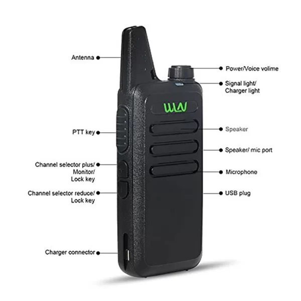 10PCS WLN KD-C1 Mini Handy Portable Walkie Talkie - Image 2