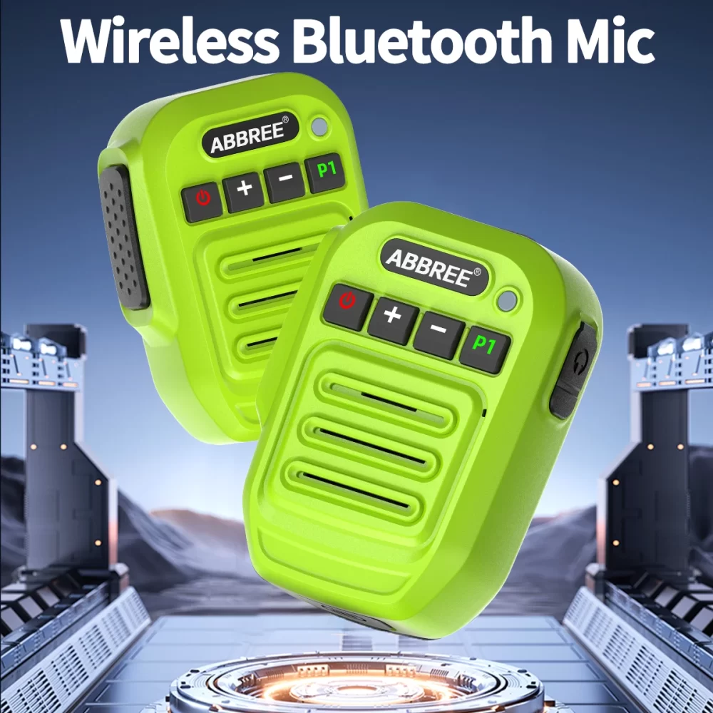 ABBREE Walkie Talkie Bluetooth Wireless Speaker Mic For Baofeng UV-5R UV-5RH UV-21 PRO V2 Quansheng UV-K5 (8) UV-K6 Ham Radio - Image 4