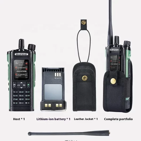 Baofeng UV-32 Multi band AM FM UHF VHF High Power 10W GPS  One-Click Frequency Long Range Radio - Image 2