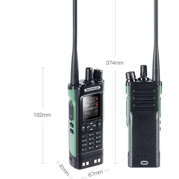 Baofeng UV-32 Multi band AM FM UHF VHF High Power 10W GPS  One-Click Frequency Long Range Radio - Image 5