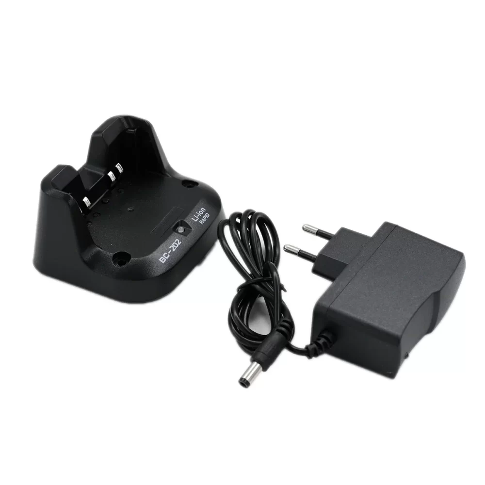BC202 Desktop Rapid Charger Tray & AC Plug Adapter for BP271 BP272 BP307 ID-31A ID-31E ID-51A ID51E HAM Radio Charge Accessory - Image 6