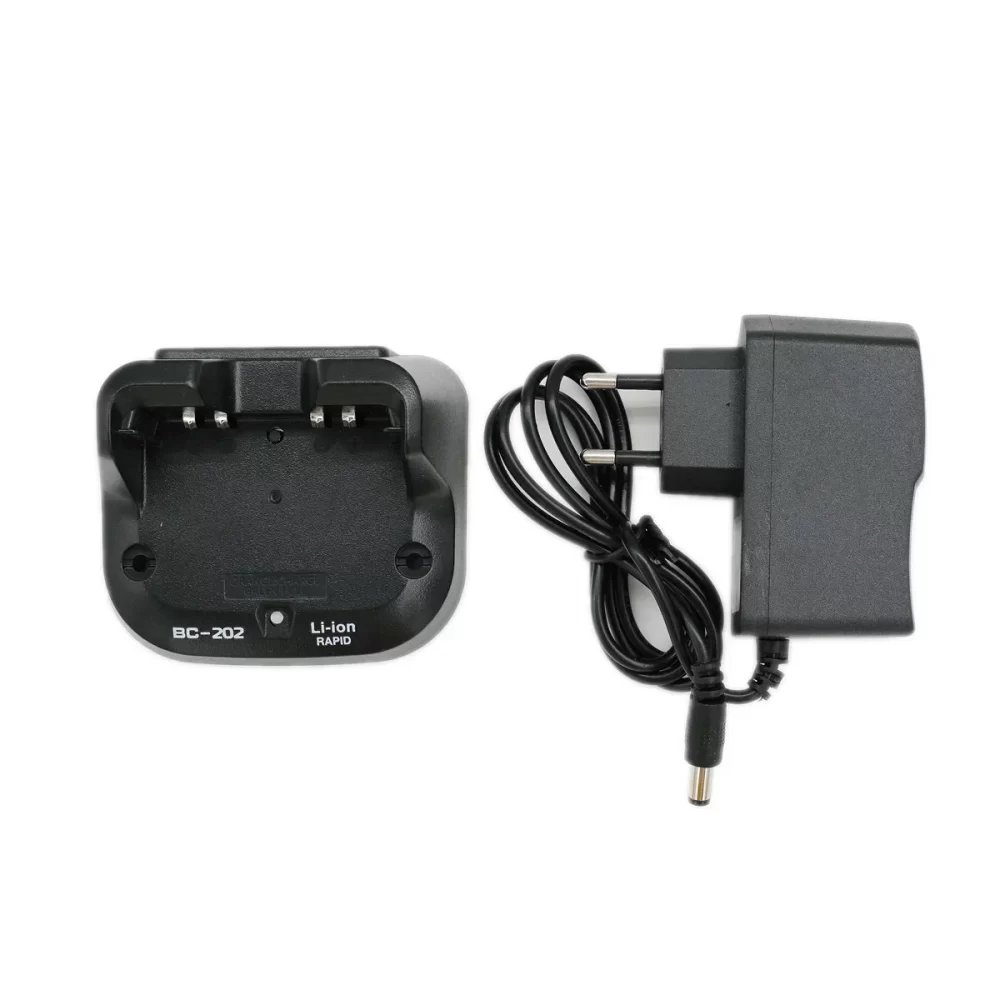BC202 Desktop Rapid Charger Tray & AC Plug Adapter for BP271 BP272 BP307 ID-31A ID-31E ID-51A ID51E HAM Radio Charge Accessory - Image 5