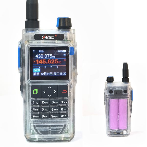 Transparent VR-N76 Walkie Talkie 8colors GPS Positioning IP67 Waterproof Bluetooth APRS Function FM Radio VHF UHF Dual Band