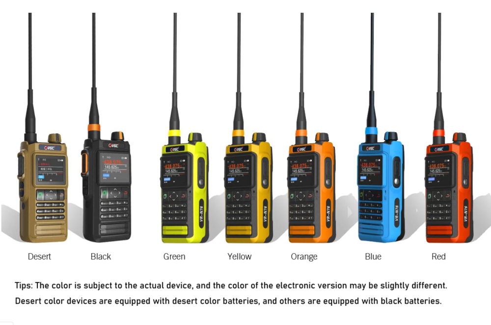 Transparent VR-N76 Handheld Walkie Talkie GPS Positioning IP67 Waterproof Bluetooth APRS Function FM Radio VHF UHF Dual Band Outdoor Transceiver - Image 6