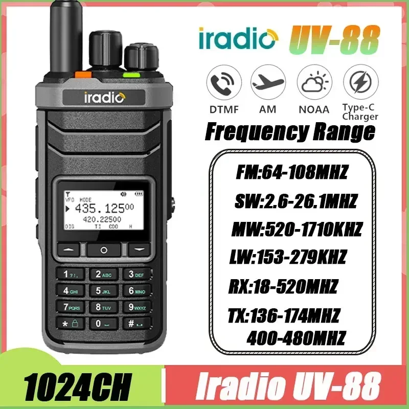 Hotselling Iradio UV-88  Short Wave Walkie Talkie Multi Band AM FM Radio