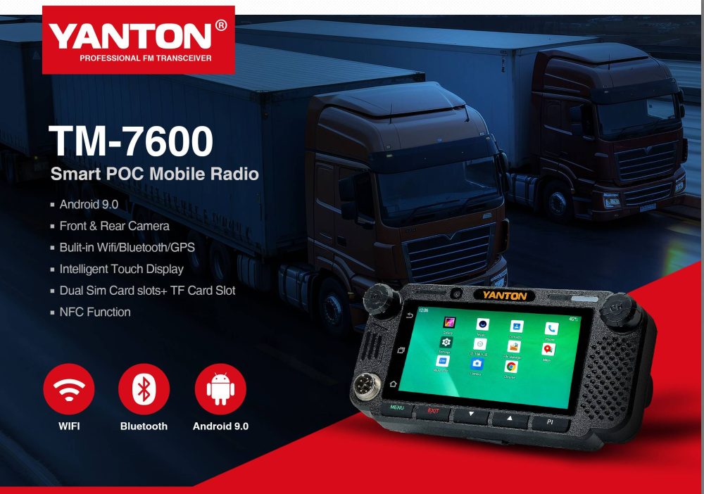 YANTON TM-7600 Professional PTT Radio 4G LTE 3G WCDMA GSM IP Network POC Mobile Car Radio Walkie Talkie With GPS - Image 3