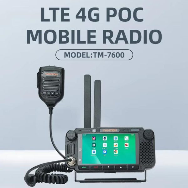 YANTON TM-7600 Vehicle Mobile Transceiver Android 4G PoC Mobile Zello Car Radio - Image 3