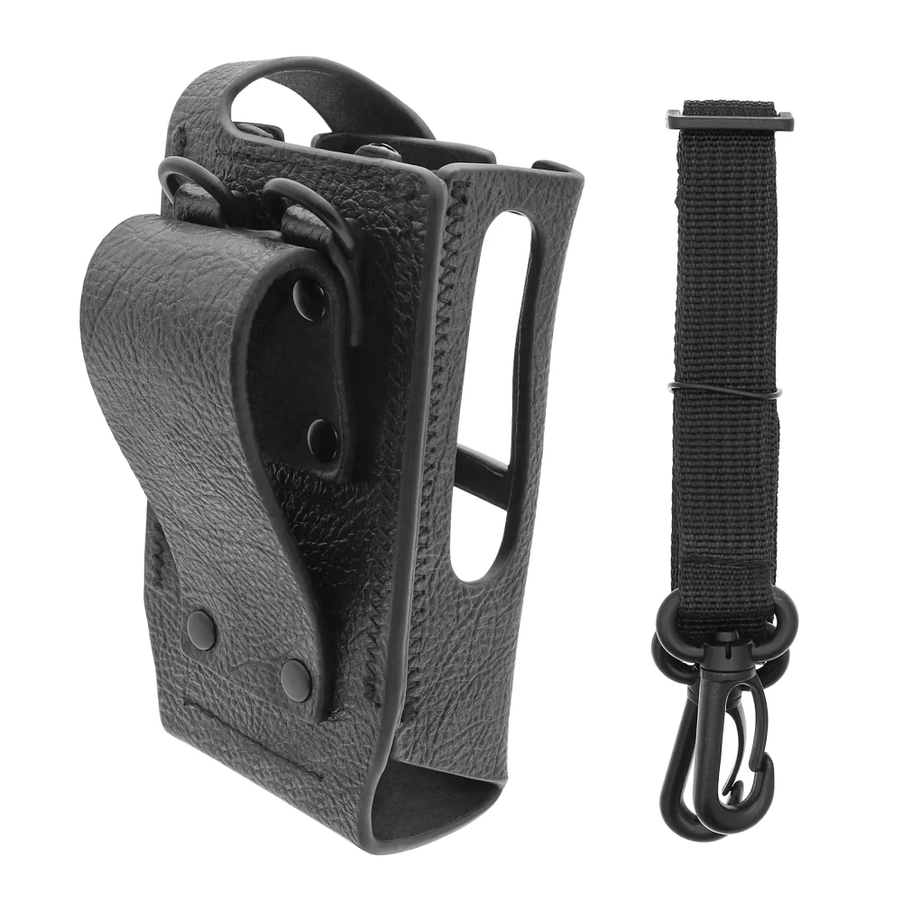 New Leather Dust Cover Case for Motorola R7 Walkie Talkie - Image 3