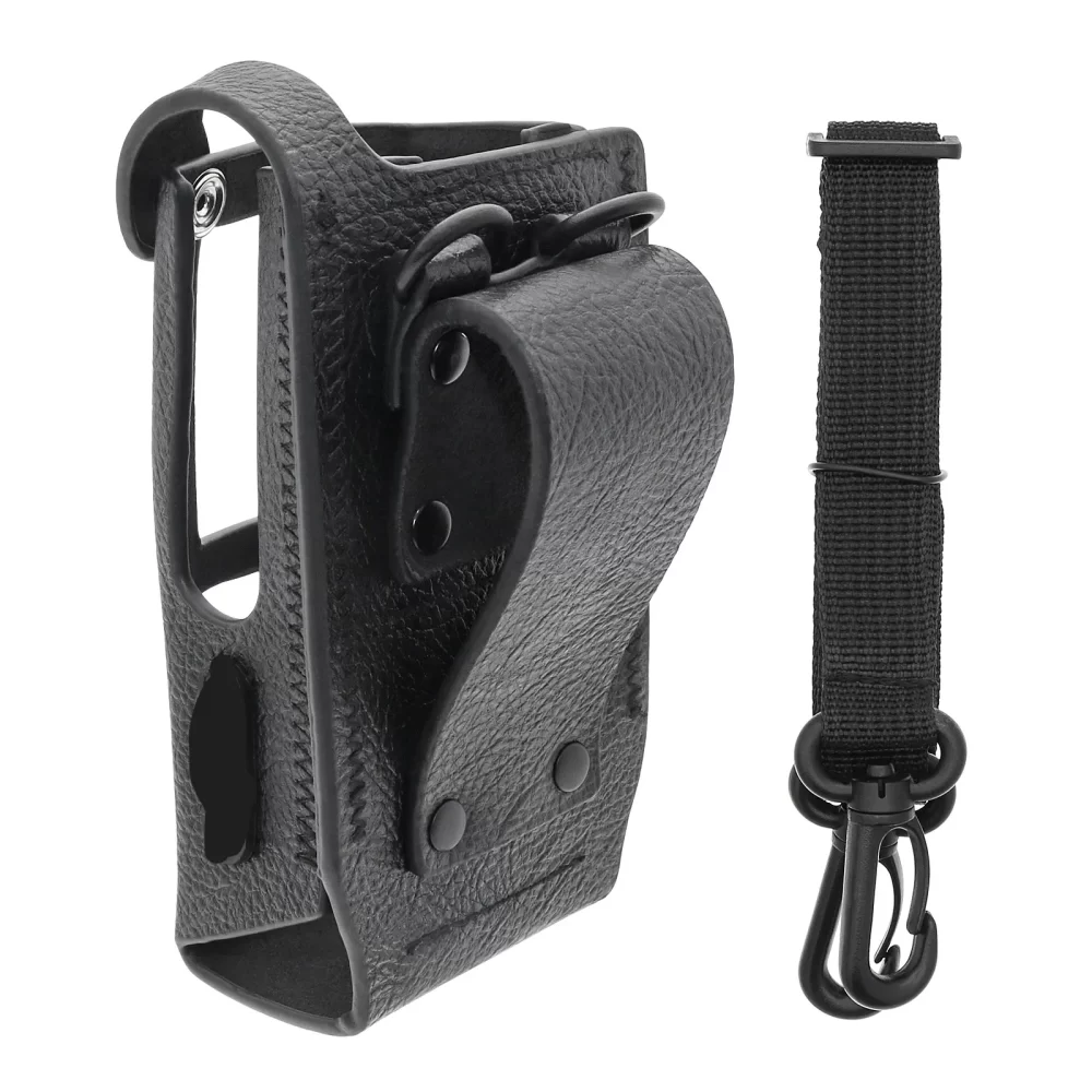 New Leather Dust Cover Case for Motorola R7 Walkie Talkie - Image 4