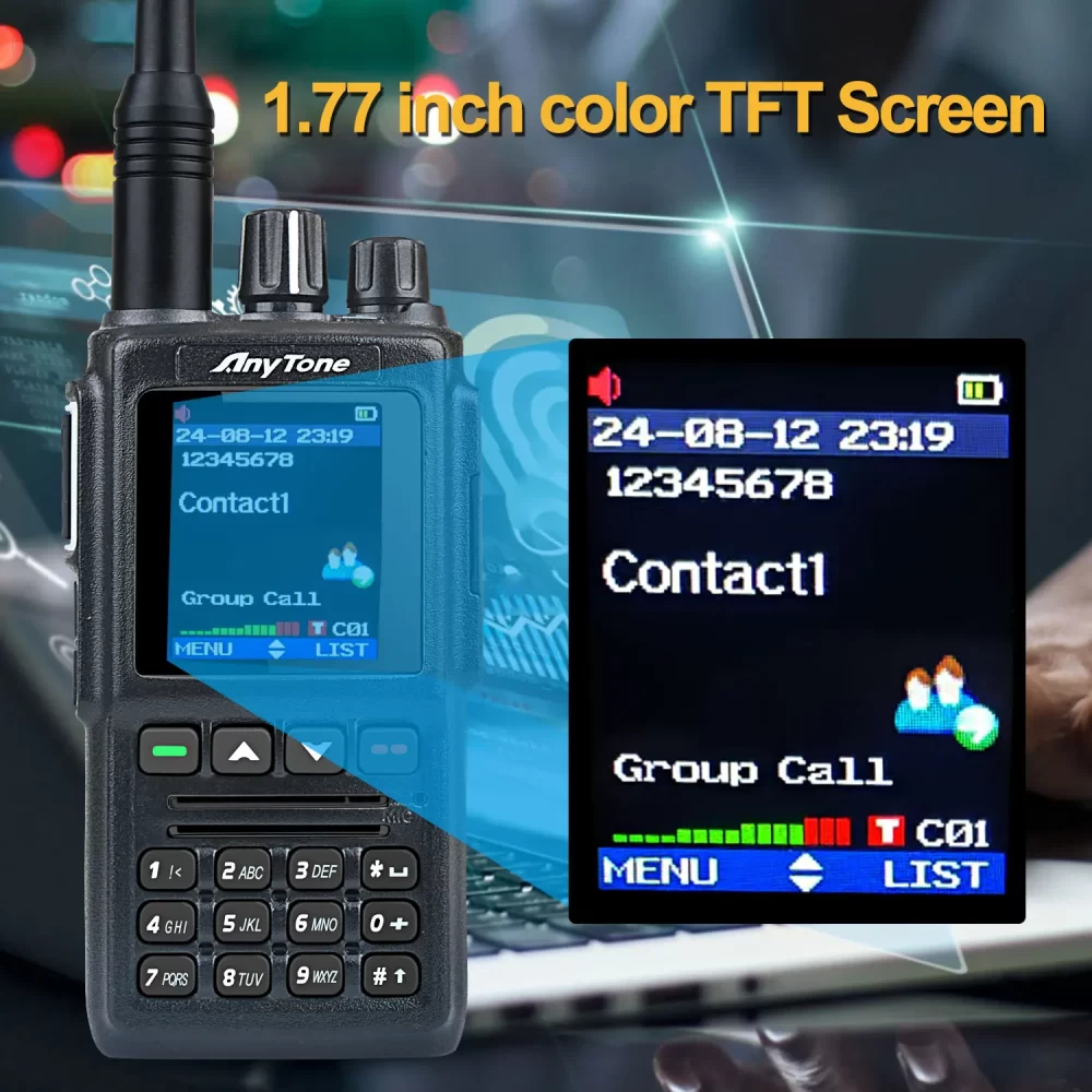 Anytone  AT-D168UV Digital Handheld Walkie Talkie Free Shipping - Image 5
