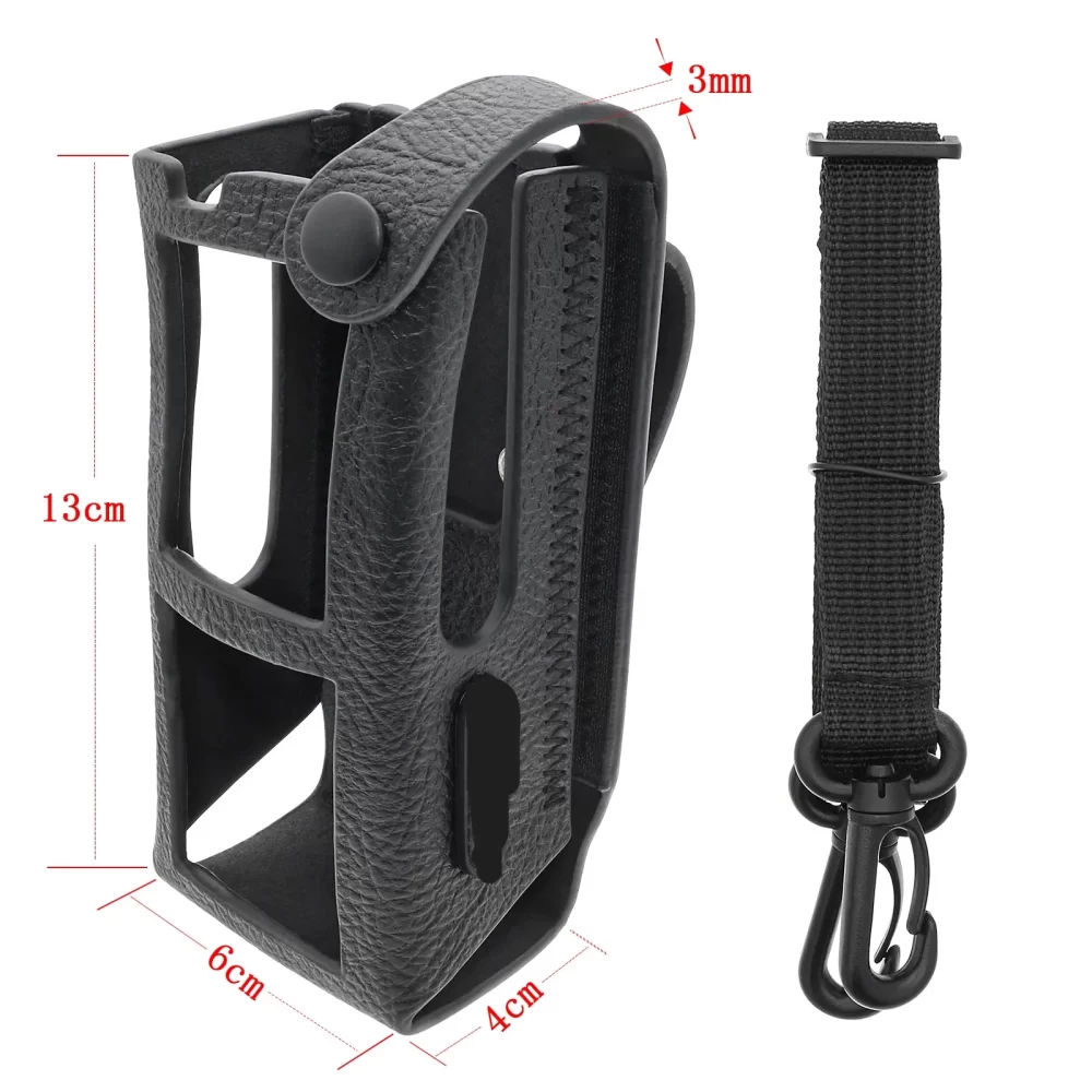 New Leather Dust Cover Case for Motorola R7 Walkie Talkie - Image 6