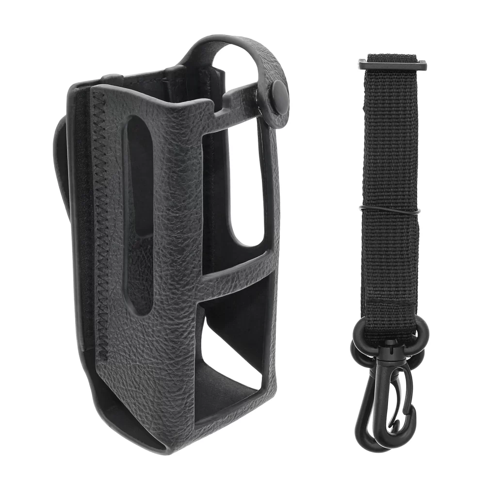 New Leather Dust Cover Case for Motorola R7 Walkie Talkie - Image 5