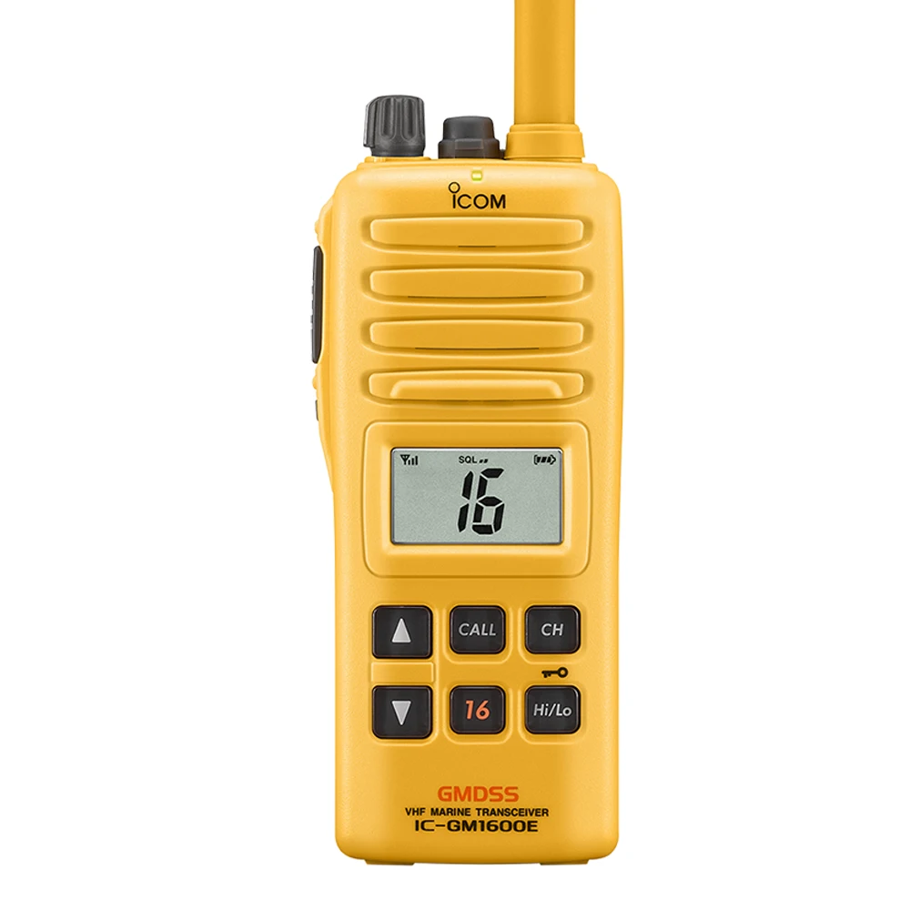 ICOM IC-GM1600E Long Range Handheld Marine VHF Radio GMDSS Walkie Talkie 2W Survival Craft