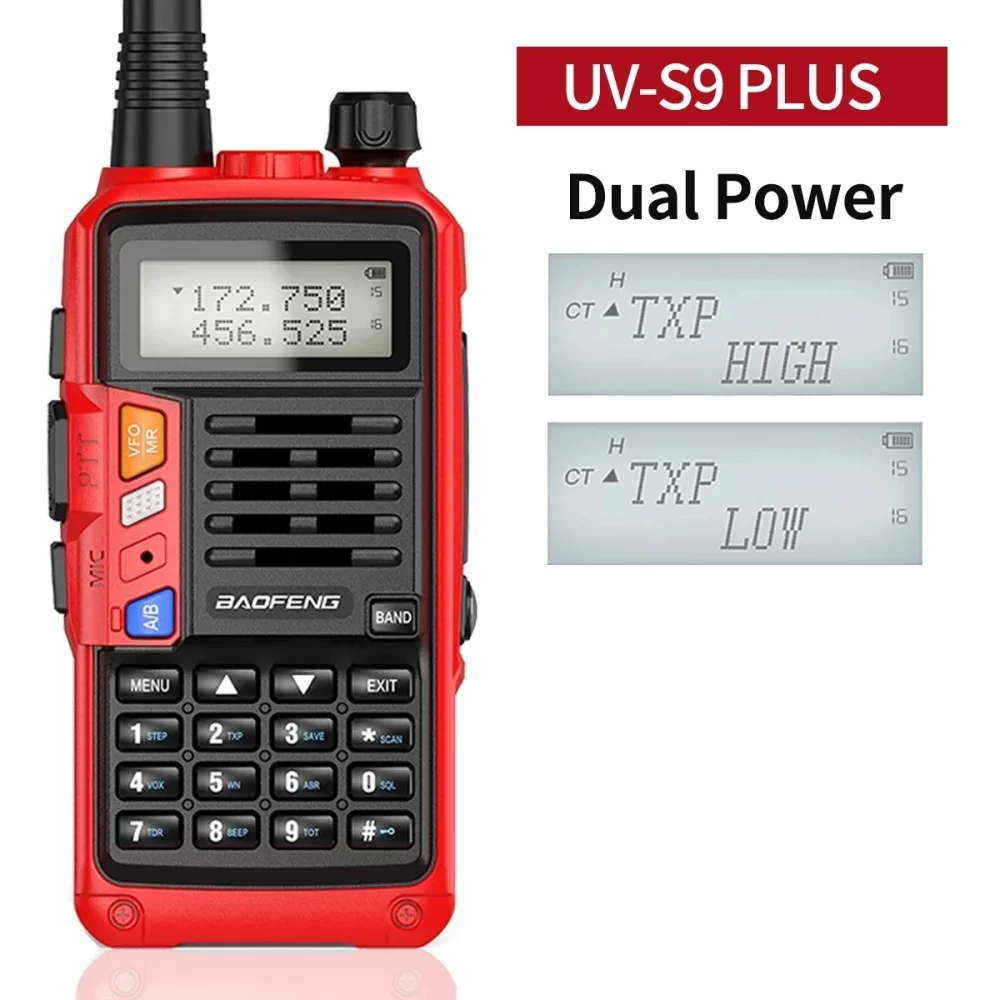 Baofeng UV-S9 PLUS 10W Walkie Talkie Dual Band Long Range VHF UHF Handheld Radio For UV-5R UV-K5 Ham Two Way Radio for Camping - Image 3