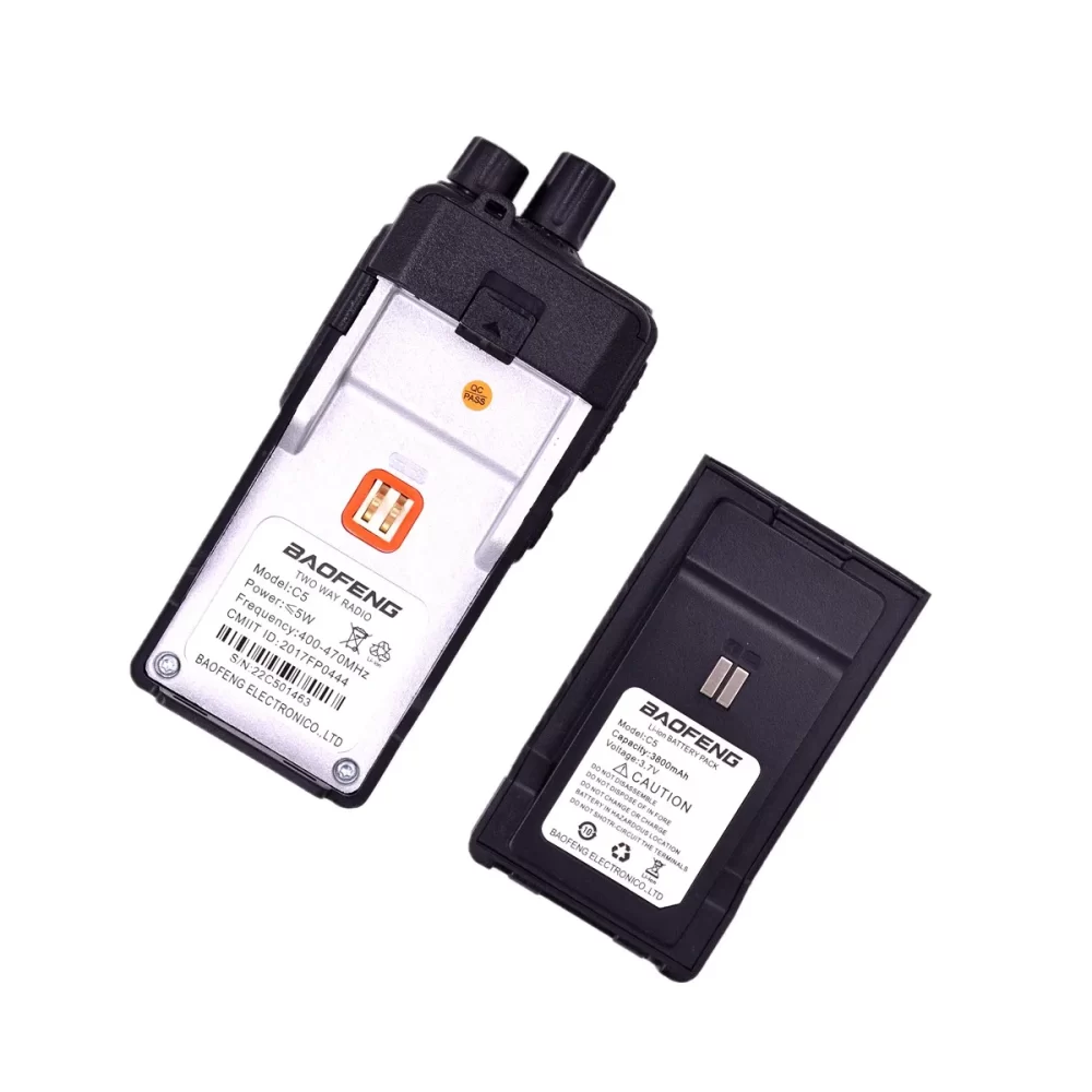 Baofeng Walkie Talkie C5 UHF 400-470MHz for Outdoor Sports Camping Hiking Wireless Communication - Image 4
