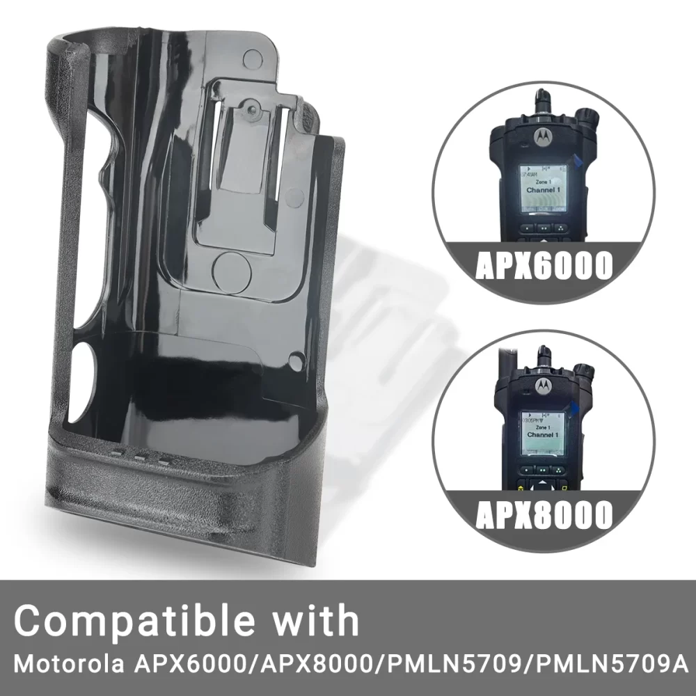 Walkie Talkie Clip Holster Carry Case Fit Motorola APX6000 APX8000 PMLN5709 PMLN5709A Holder Case Belt Clip Ham Two Way Radio - Image 2